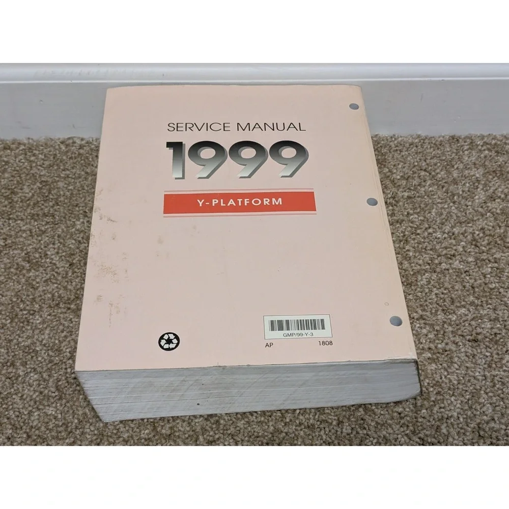 1999 Chevrolet Corvette OEM Service Manual Book #3‎ Gmp/99-y-3